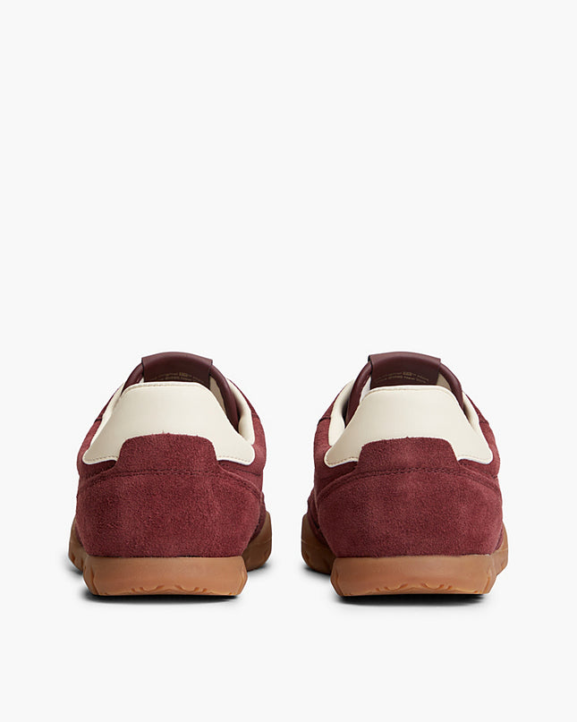 Tommy Jeans Low Suede Runner Oxblood