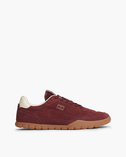 Tommy Jeans Low Suede Runner Oxblood