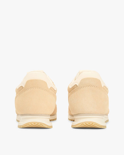 Low Profile Suede Serrated Trainers - Trench