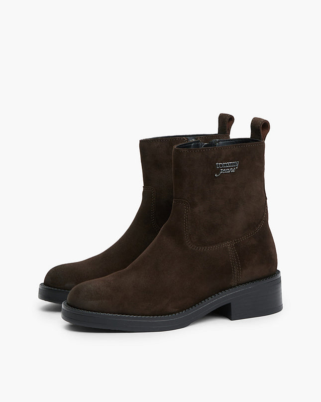 Suede Soft Outsole Chelsea Boots - Deep Brown