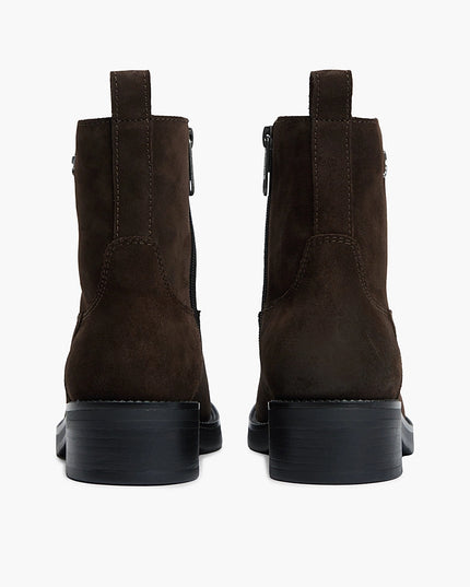 Suede Soft Outsole Chelsea Boots - Deep Brown