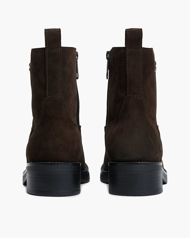 Suede Soft Outsole Chelsea Boots - Deep Brown