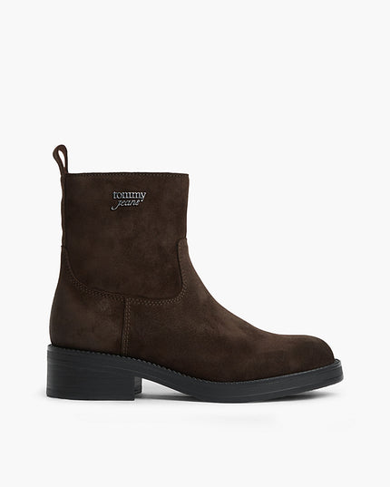Suede Soft Outsole Chelsea Boots - Deep Brown