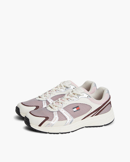 Tommy Jeans Modern Runner - Ivory/Burgundy Velvet