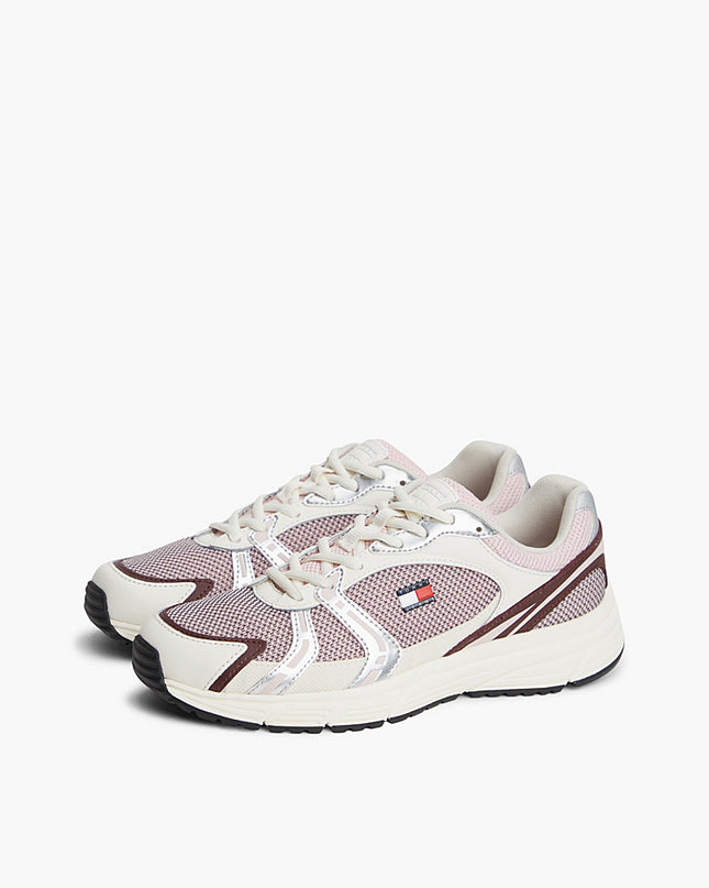 Tommy Jeans Modern Runner - Ivory/Burgundy Velvet
