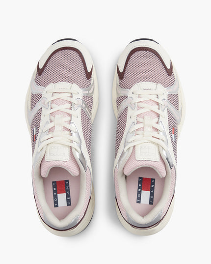 Tommy Jeans Modern Runner - Ivory/Burgundy Velvet