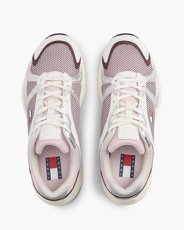 Tommy Jeans Modern Runner - Ivory/Burgundy Velvet