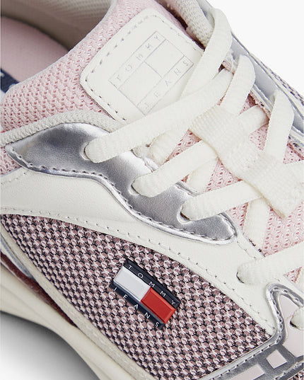 Tommy Jeans Modern Runner - Ivory/Burgundy Velvet