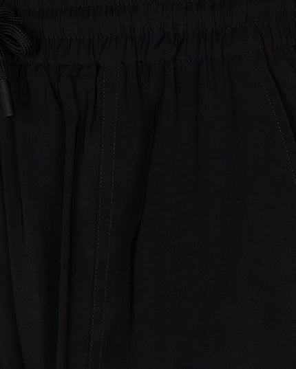 EsQualo Crinkle Modal Trousers - Black