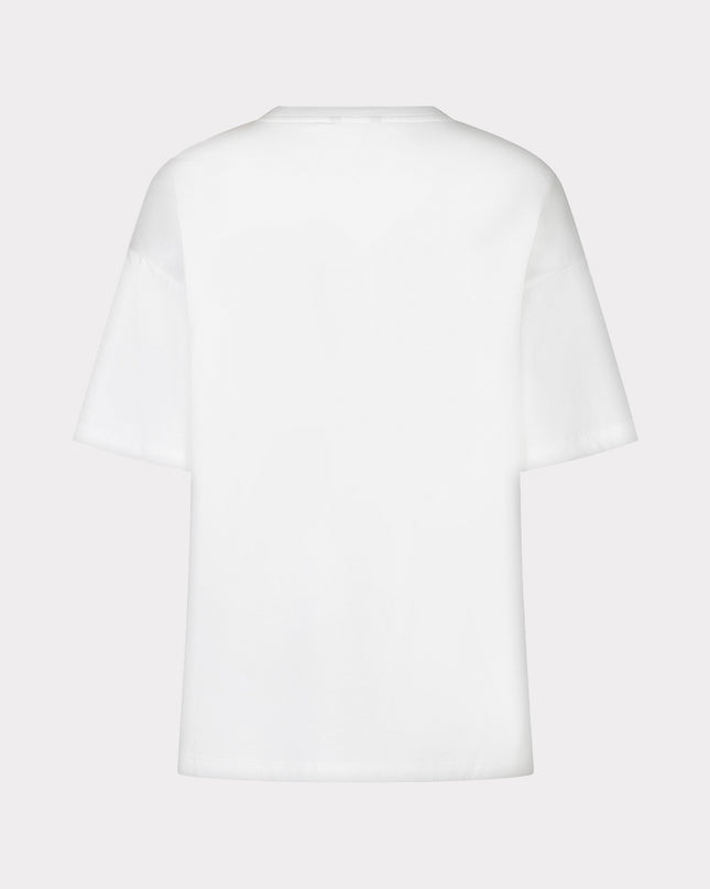 EsQualo Embellished Cotton T-Shirt - White