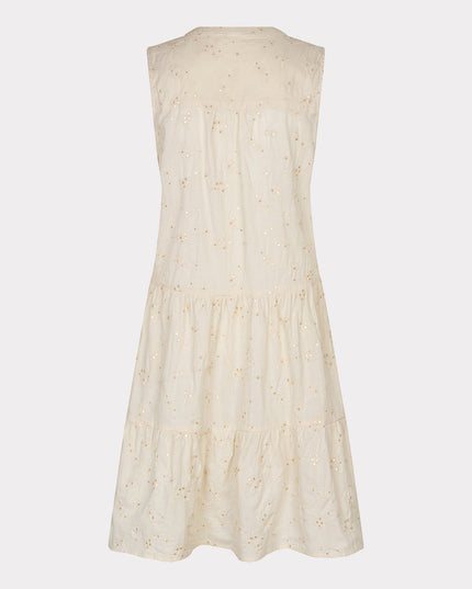 Embroidered Sequin Dress - Light Sand