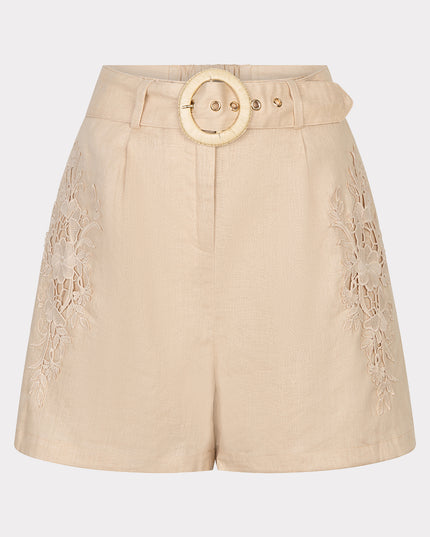 EsQualo Linen Shorts - Sand
