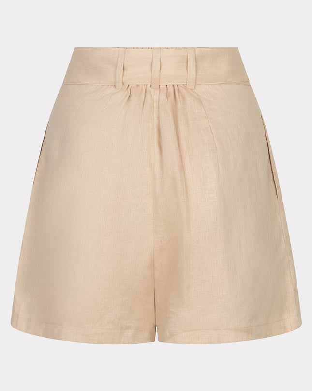 EsQualo Linen Shorts - Sand