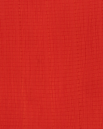 EsQualo Fancy Crinkle Top - Red