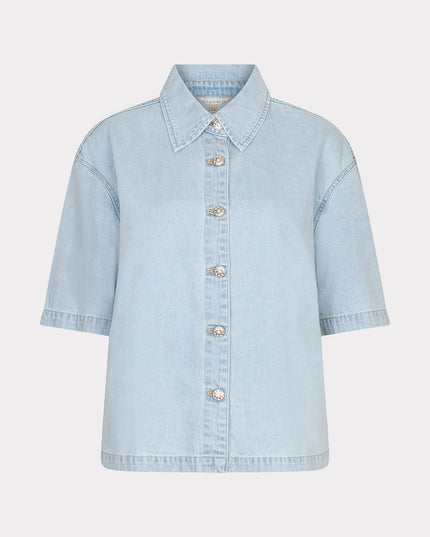 EsQualo Short Sleeve Denim Shirt
