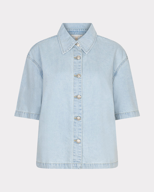 EsQualo Short Sleeve Denim Shirt