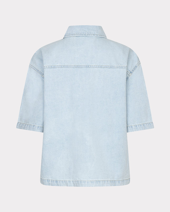 EsQualo Short Sleeve Denim Shirt