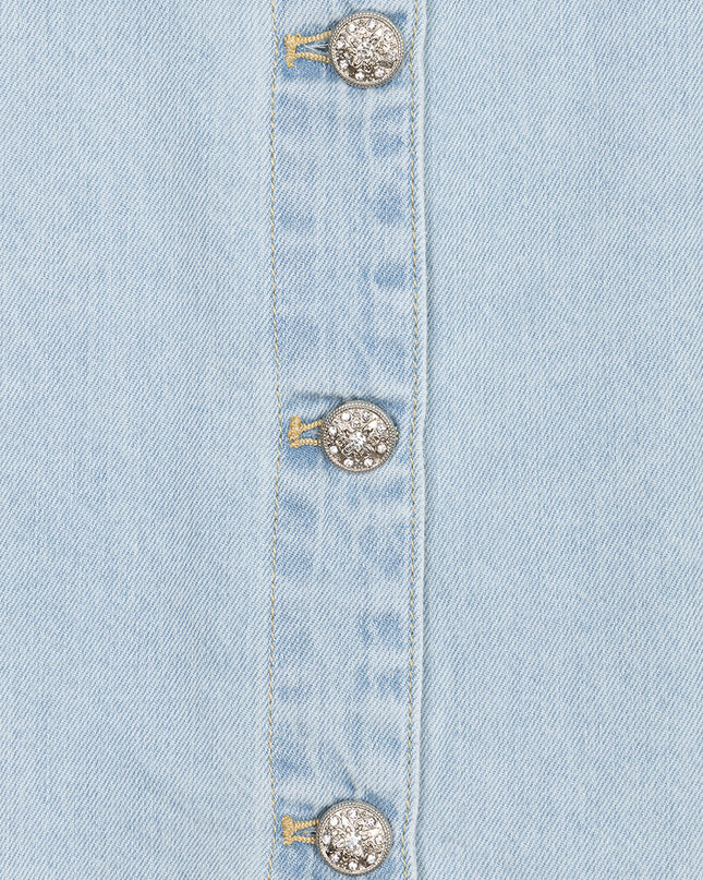 EsQualo Short Sleeve Denim Shirt