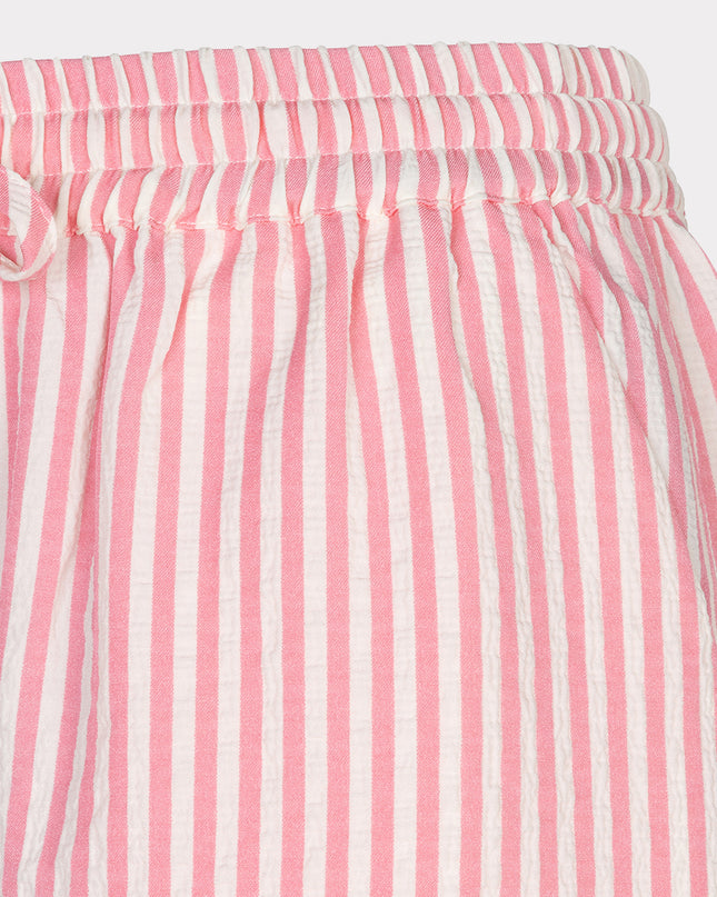 EsQualo Sleeveless Stripe Blouse - Pink