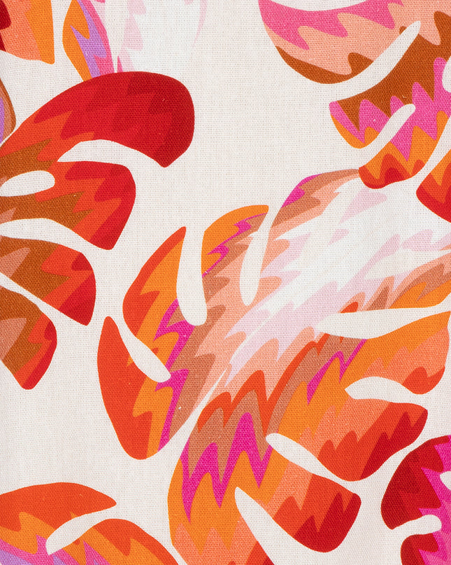 EsQualo “Wonders” Dress - Leaf Print