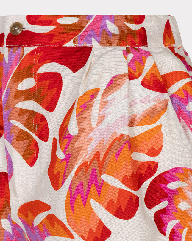 EsQualo “Wonders” Shorts - Leaf Print