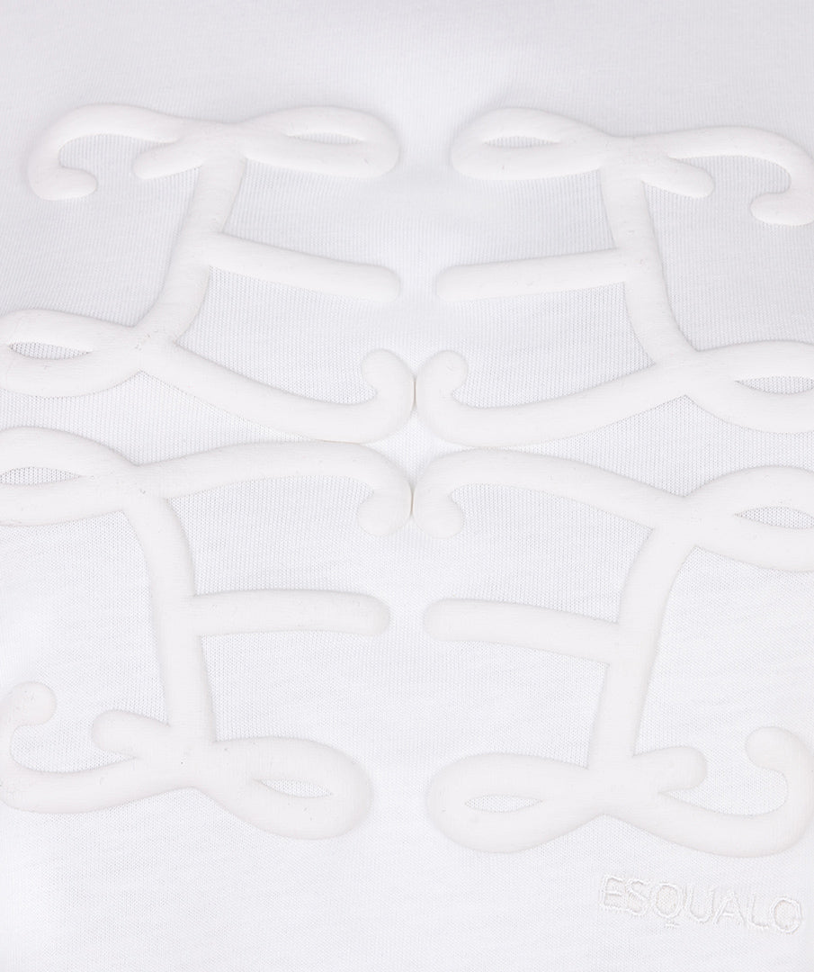 EsQualo Monogram T-Shirt - White