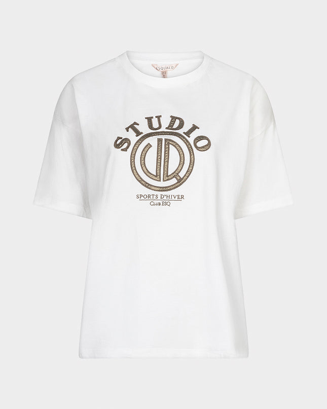 'Studio EsQualo' T-Shirt - Off White