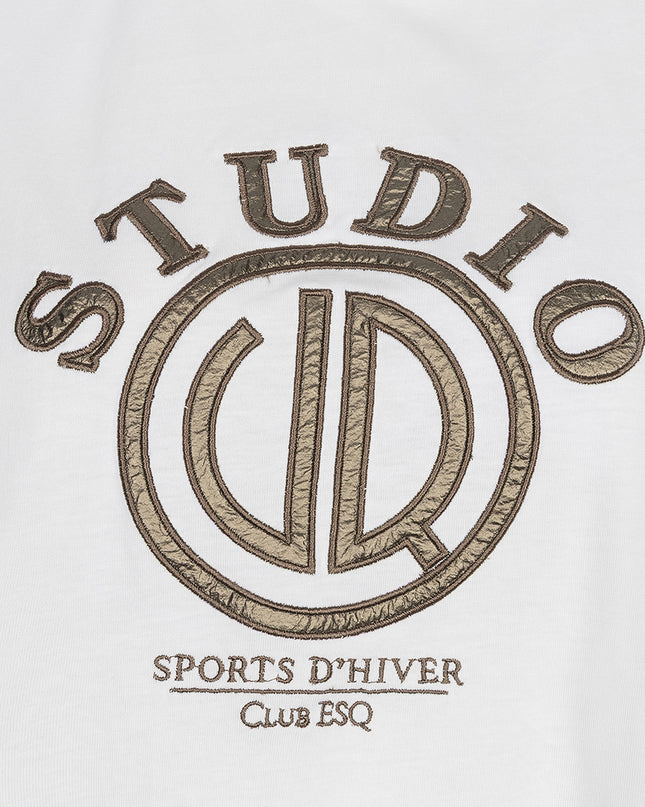 'Studio EsQualo' T-Shirt - Off White