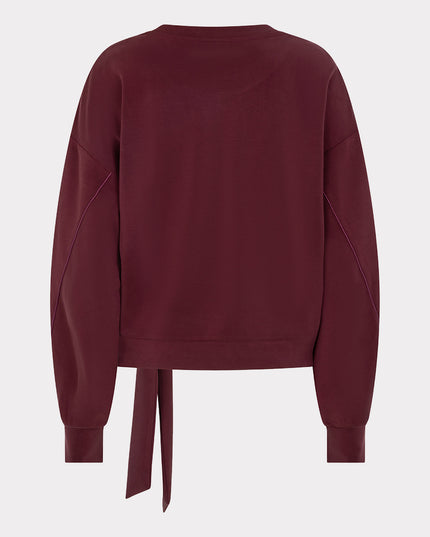 Knot Detail Modal Sweatshirt - Cacao