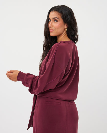 Knot Detail Modal Sweatshirt - Cacao