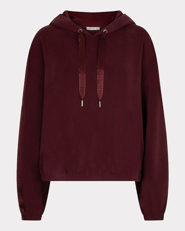 Luxe Modal Hooded Sweatshirt - Merlot