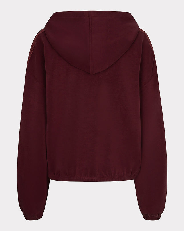 Luxe Modal Hooded Sweatshirt - Merlot