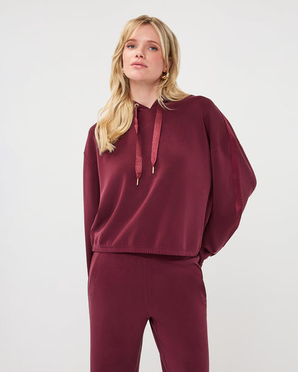 Luxe Modal Hooded Sweatshirt - Merlot