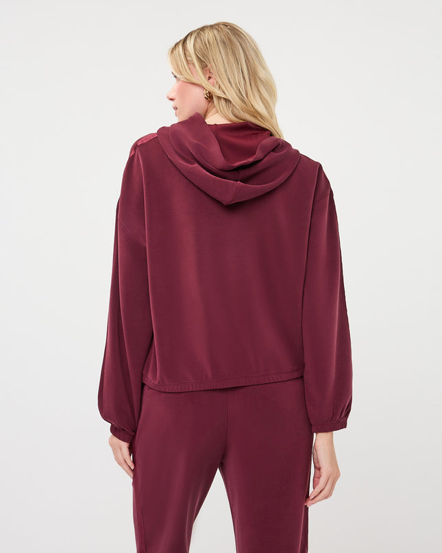 Luxe Modal Hooded Sweatshirt - Merlot