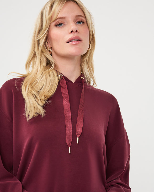 Luxe Modal Hooded Sweatshirt - Merlot