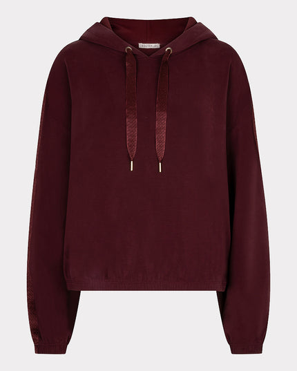 Luxe Modal Hooded Sweatshirt - Merlot