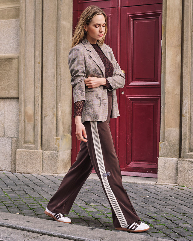 Taped Modal Trouser - Cacao