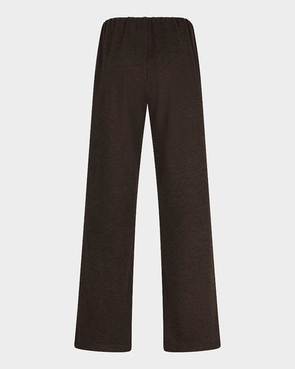 Straight Leg Knit Trouser - Cacao