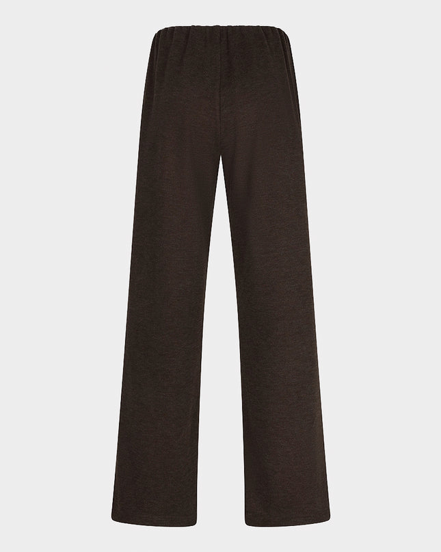 Straight Leg Knit Trouser - Cacao