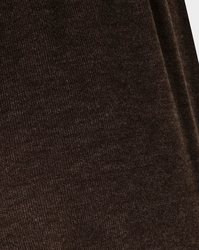 Straight Leg Knit Trouser - Cacao