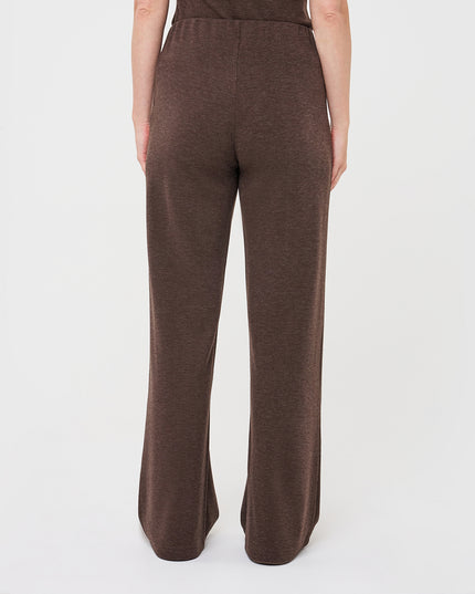Straight Leg Knit Trouser - Cacao