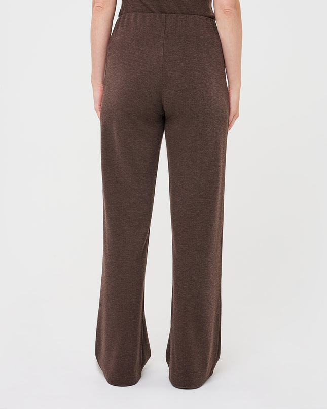 Straight Leg Knit Trouser - Cacao