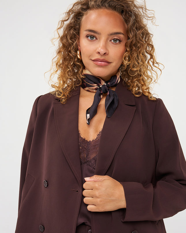 Cropped Blazer - Cacao