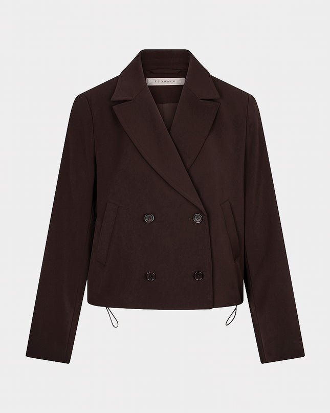 Cropped Blazer - Cacao