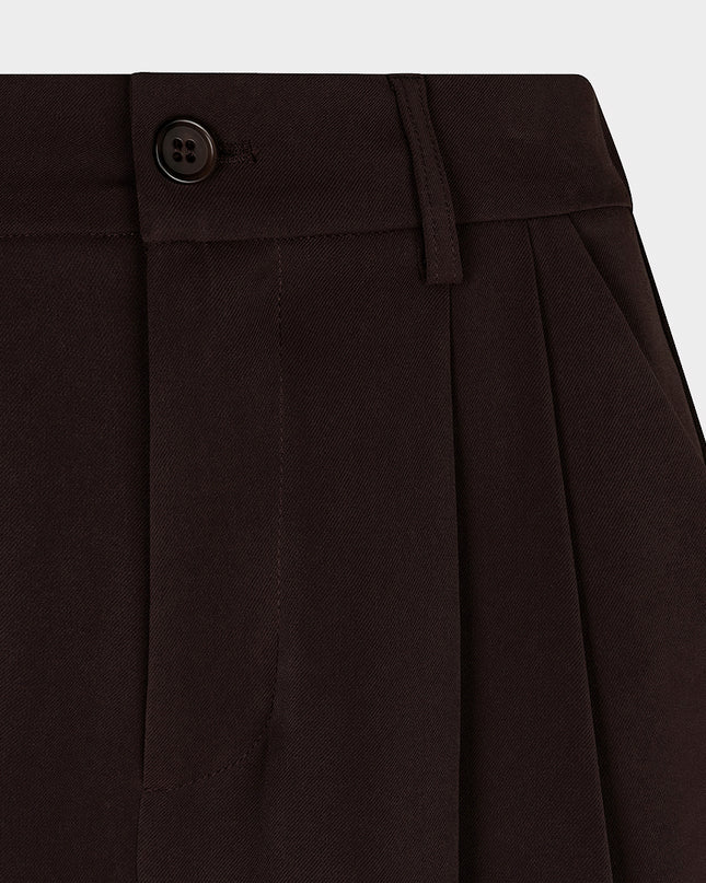 Wide Leg Trouser - Cacao