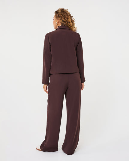 Wide Leg Trouser - Cacao