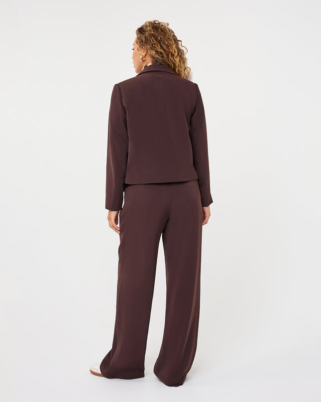 Wide Leg Trouser - Cacao
