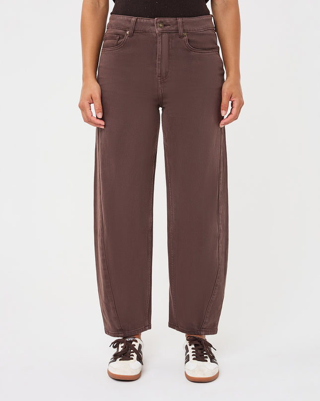 Barrel Leg Jean - Cacao