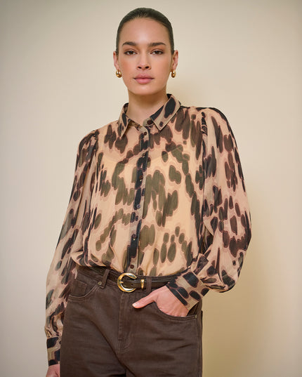 'Embrace' Animal Print Blouse