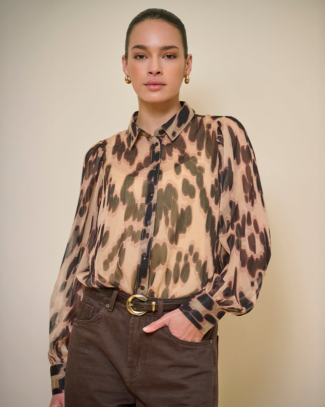 'Embrace' Animal Print Blouse